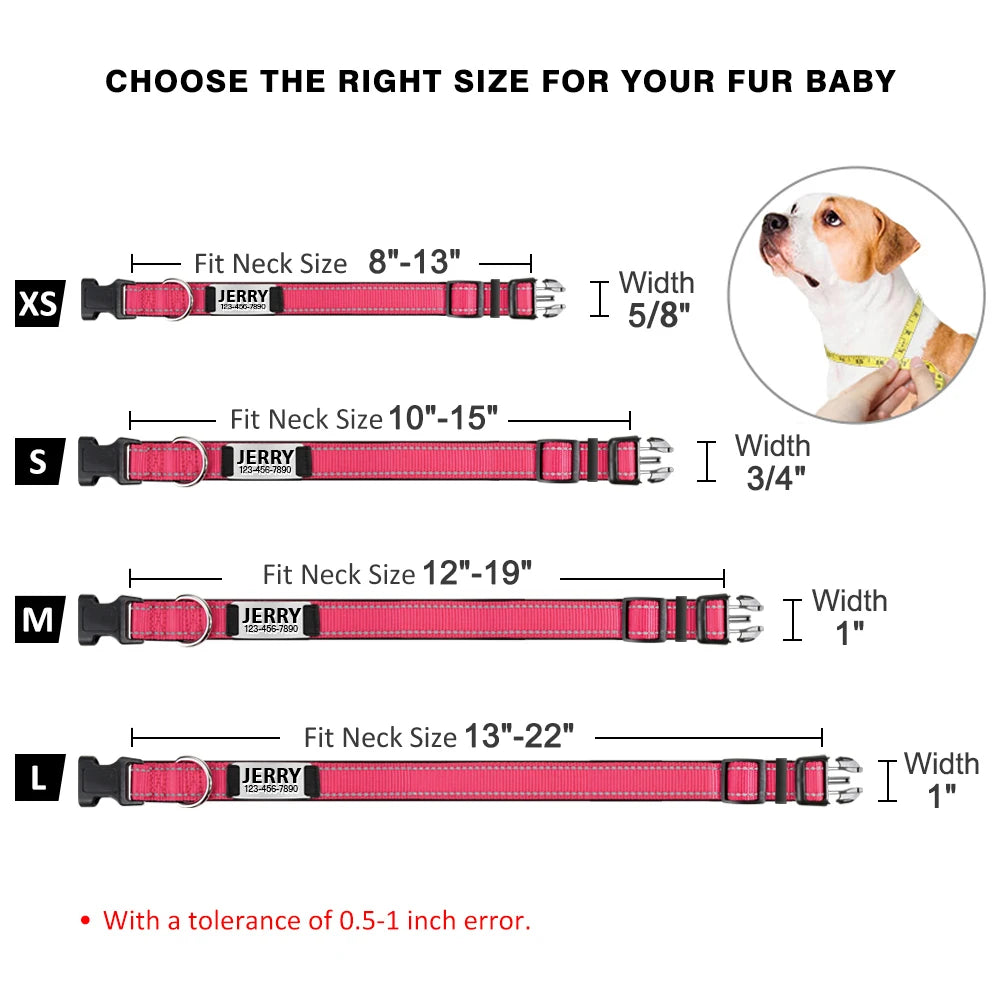 Adjustable Reflective Dog Collar