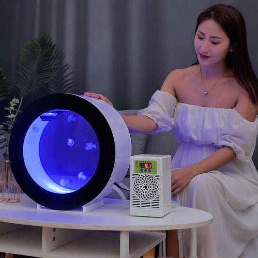 Electronic Jellyfish Aquarium with LED Light