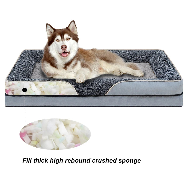 Oversized bed With Raised Edges For All Seasons