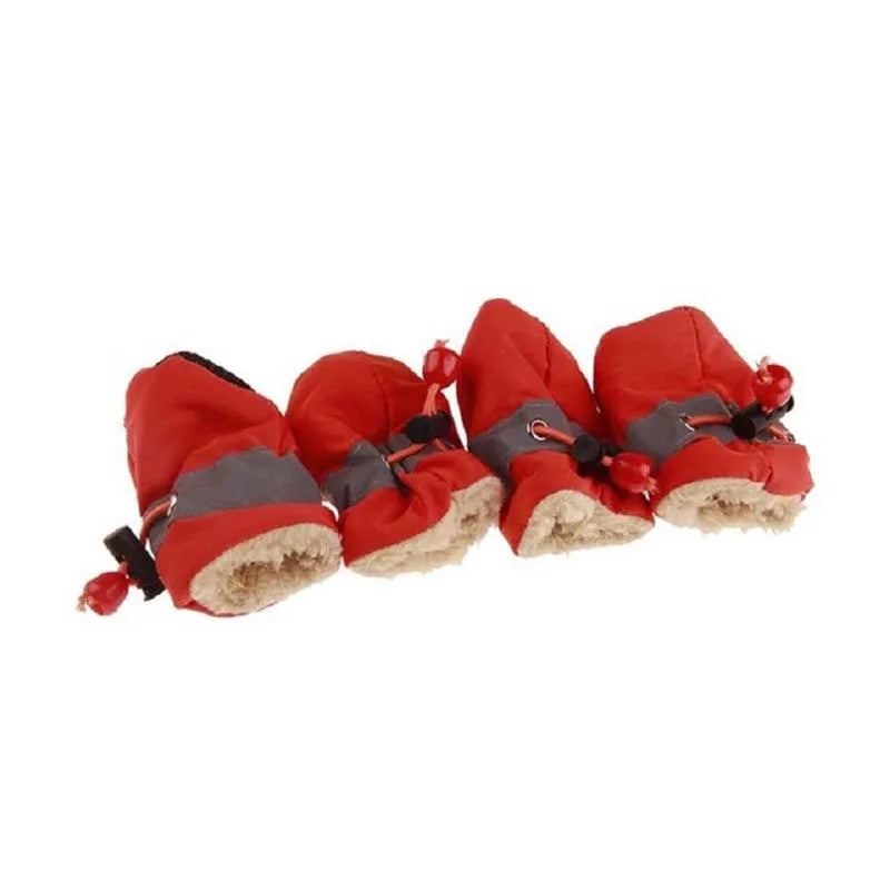 4pcs Soft Soled Anti-Skid Puppy Shoes
