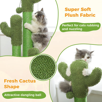 Tall Cactus Scratching Post for Indoor Cats