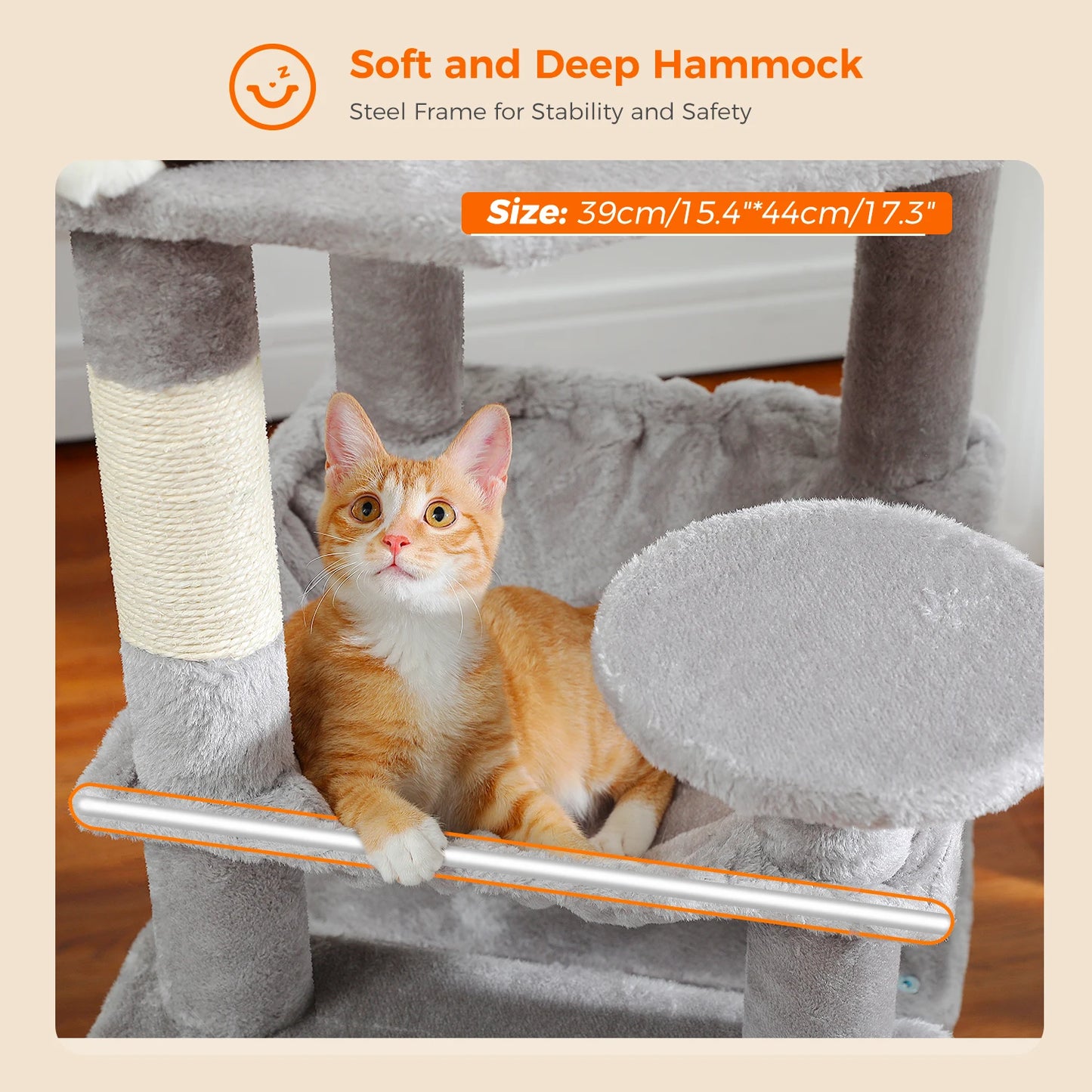 Large Indoor Tree and Tower w/Scratching Post