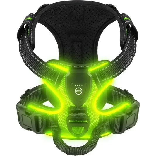 Rechargeable luminous Dog Harness