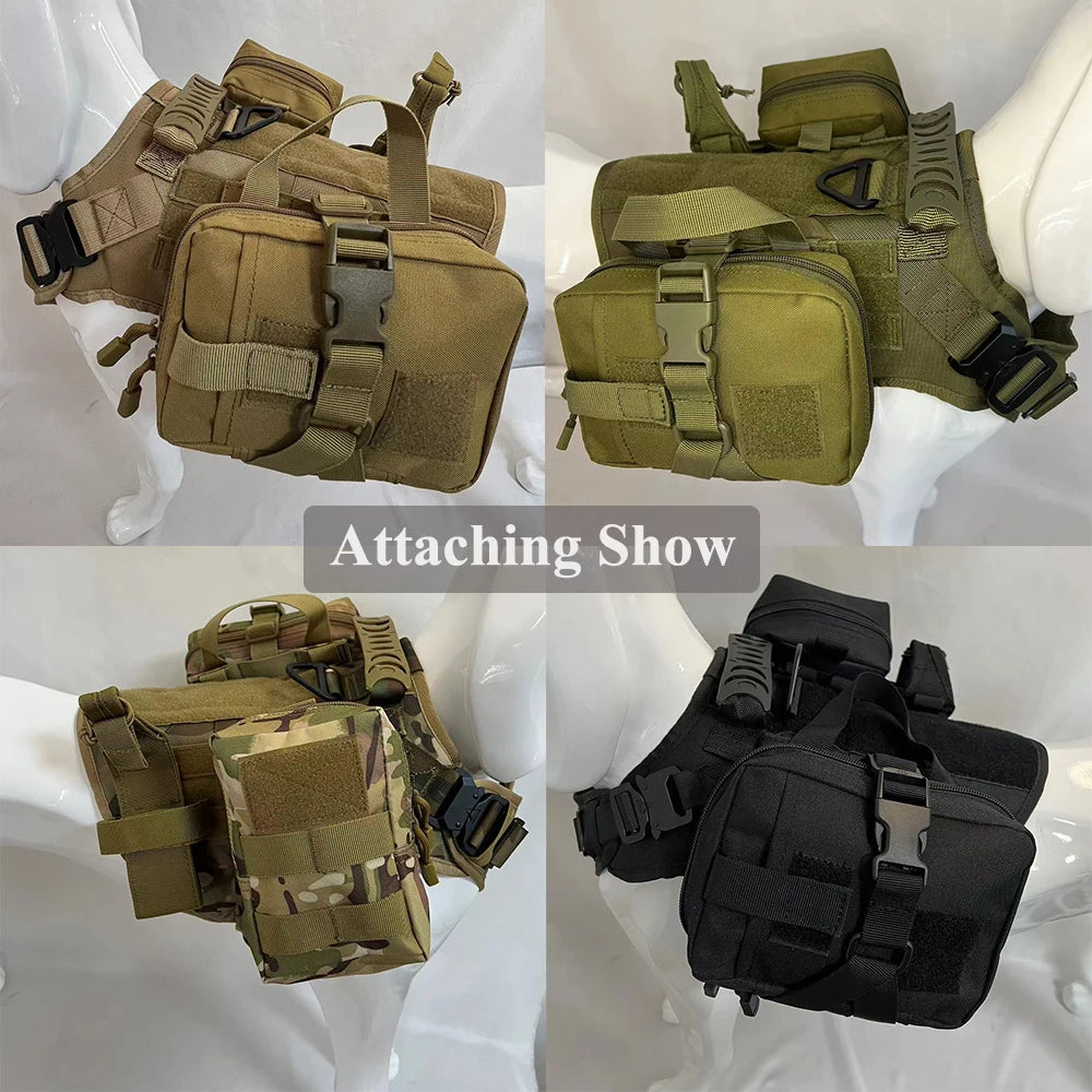 Large Dog Tactical Pouches Set