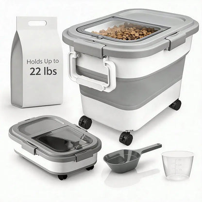 Medium Sized Pet Dog Food Storage Container