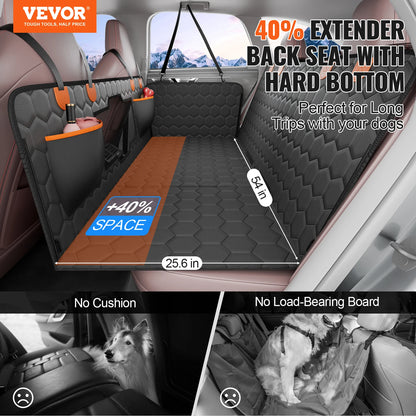 Back Seat Cover with Mesh Window & Storage