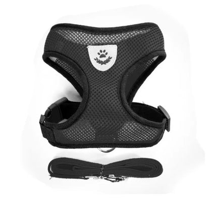 Adjustable Vest Harness with Leash