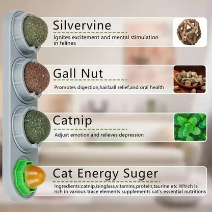 Rotating Catnip Silver Vine Ball