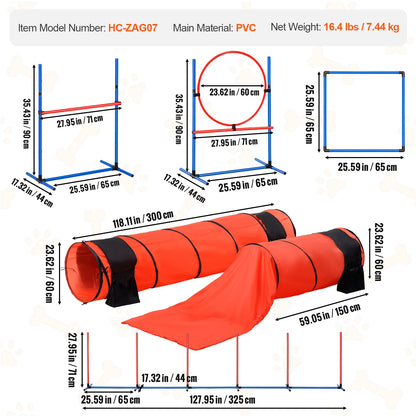 4 PCS Dog Agility Training Equipment