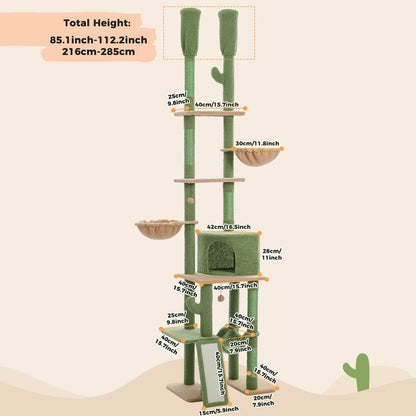 Floor to Ceiling Cactus Cat Tree