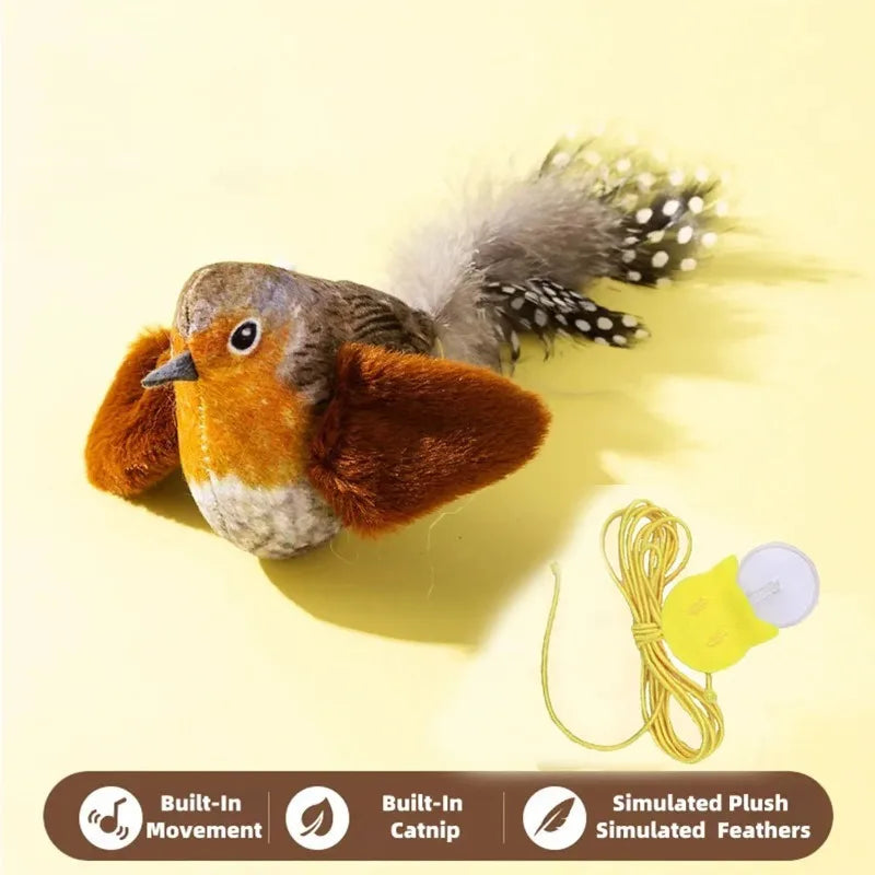 Toy emulates sound to amuse cat