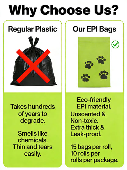 Eco-Friendly Leak-Proof Dog Poop Bags
