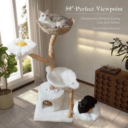 Large Tree Tower with Sisal Scratching Post