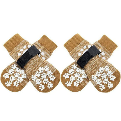 4Pcs Anti Slip Dog Socks