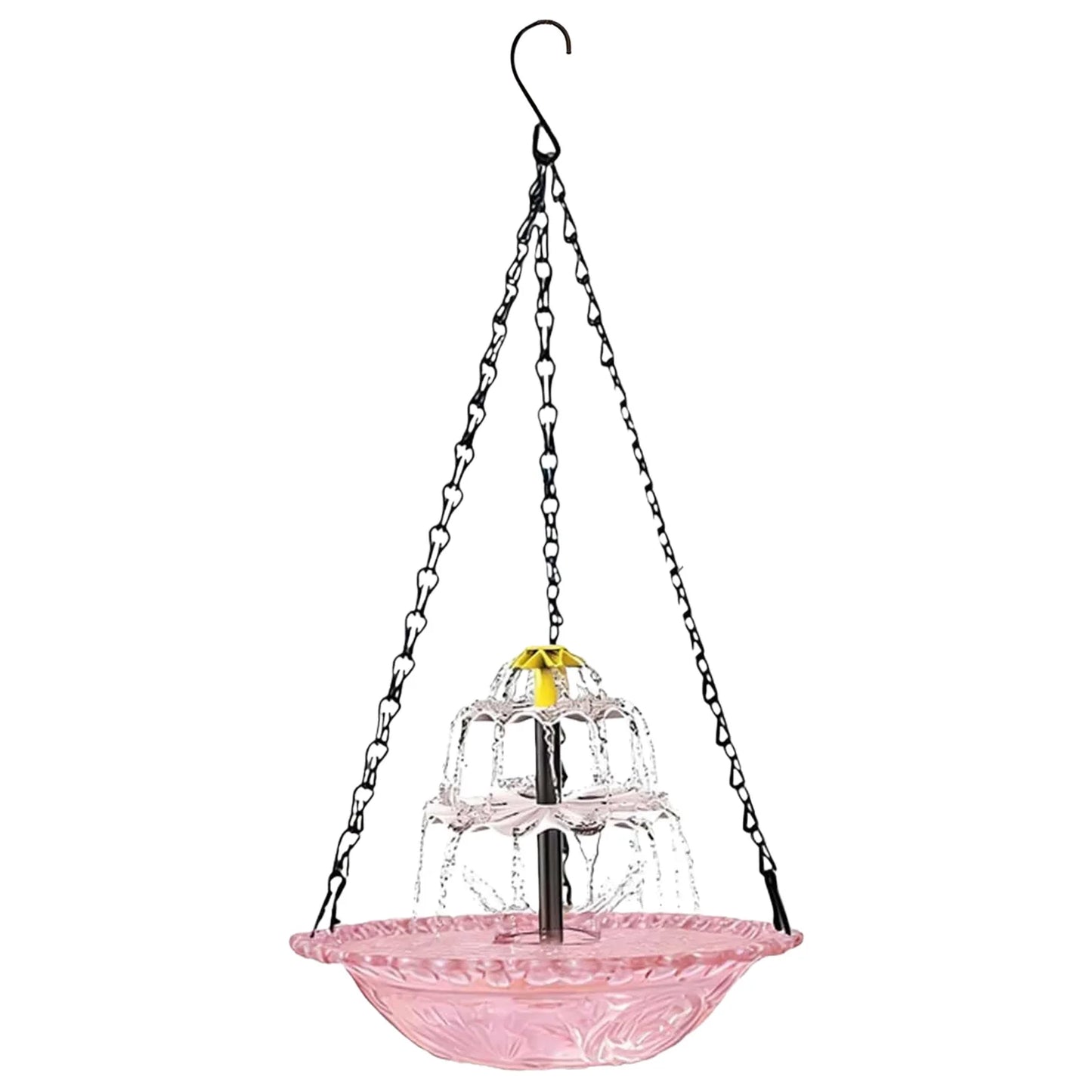 Solar Cascade Hanging Bird Bath Fountain