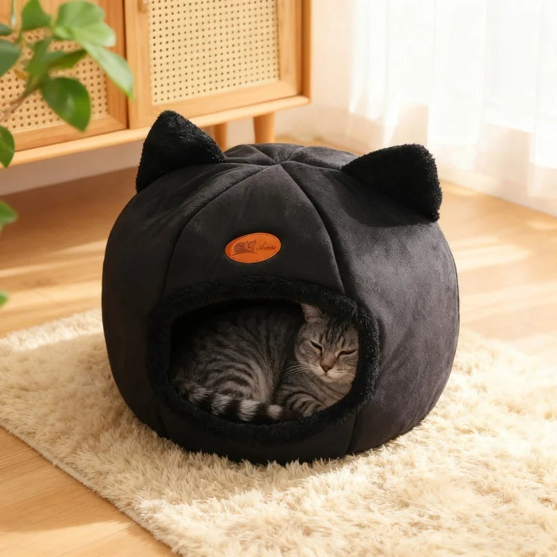 Deep Sleep Comfortable Winter Cat Bed