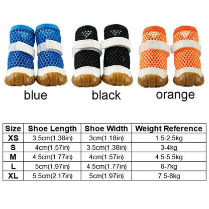 Breathable Dog Summer Net Shoes