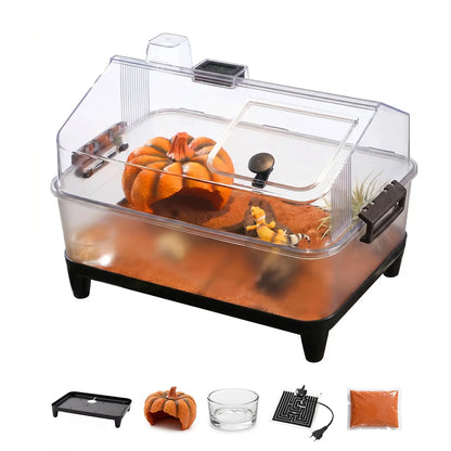 Small Acrylic Reptile Terrarium Kit With Lid