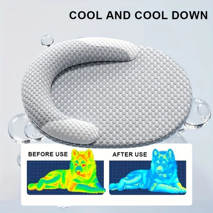 Oval Cooling Breathable Dog Bed