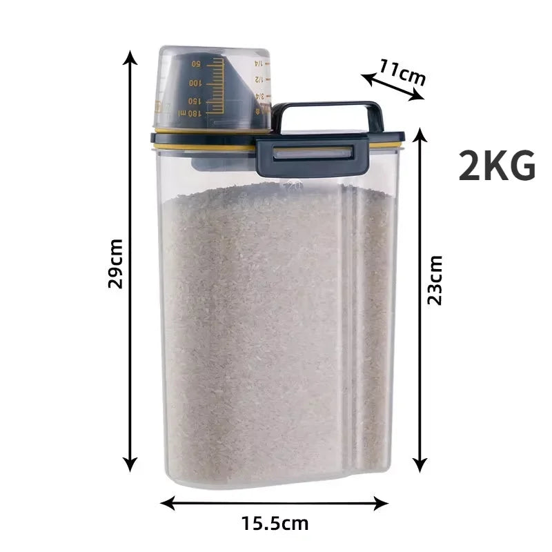 1.5kg/2kg Dog Food Plastic Storage Tank