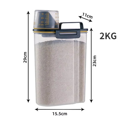 1.5kg/2kg Dog Food Plastic Storage Tank