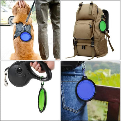 Folding Portable Silicone Dog Feeder