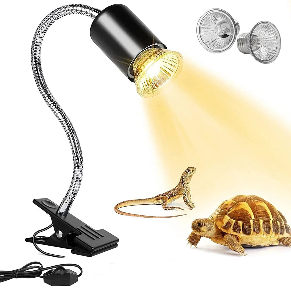 Reptile Heat Lamp 50W UVA UVB Light
