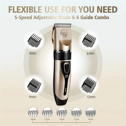 Electric Precision Pet Hair Trimmer Kit