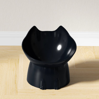 Elevated Cat Bowl w/Tilted Edge