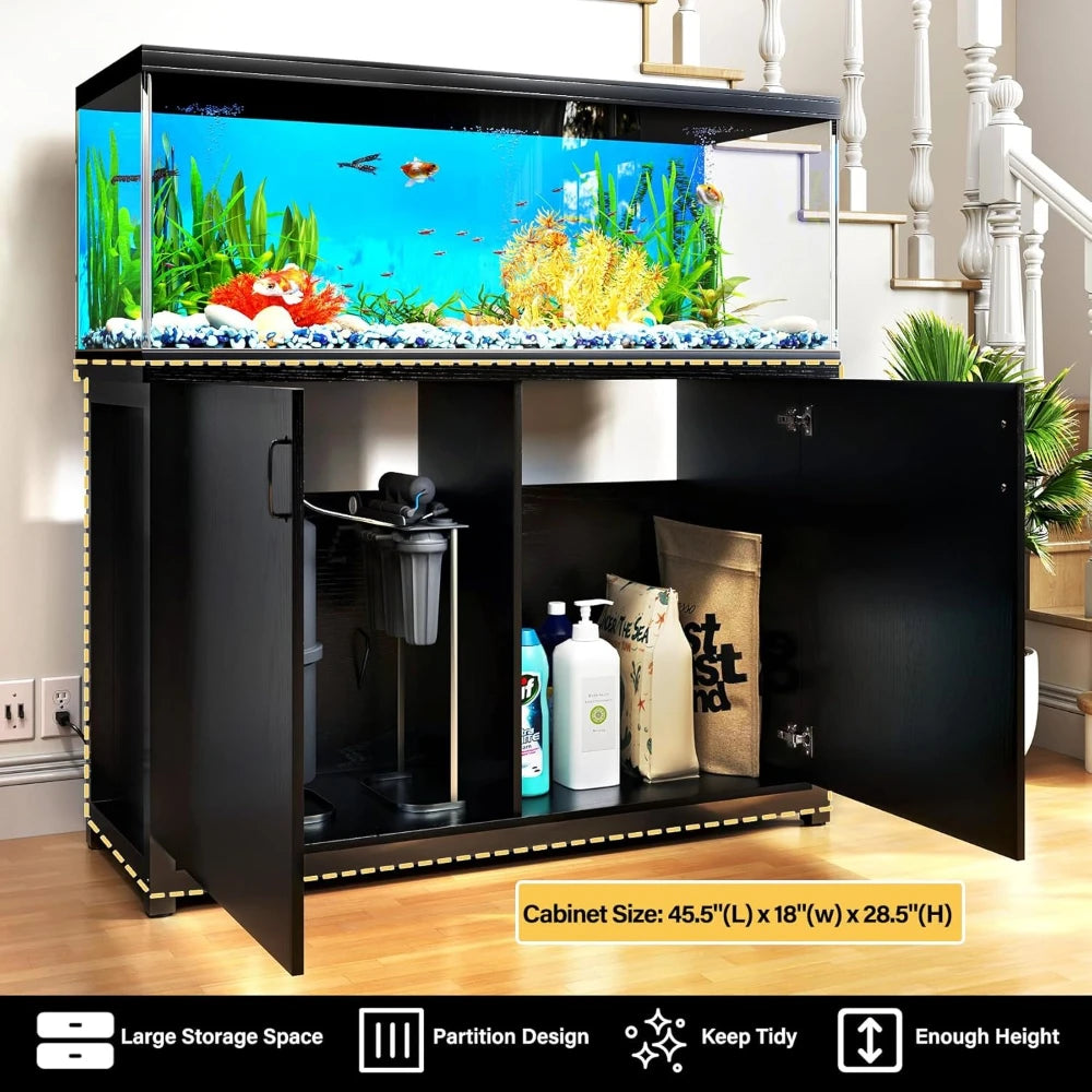 55-75 Gallon Aquarium Stand w/Storage Cabinet