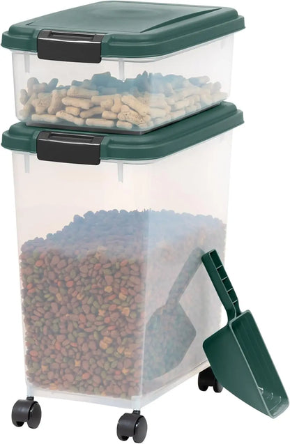 30 lbs + 11 lbs Dog Food Storage Container