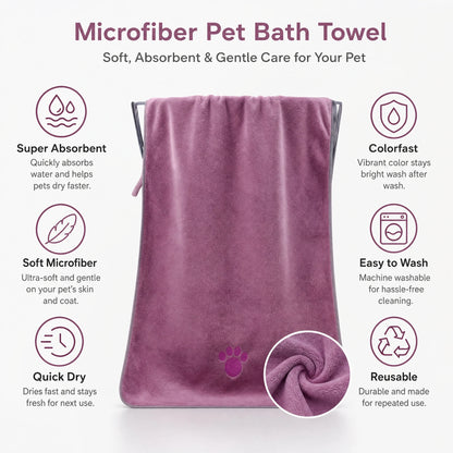 Soft, Microfiber Pet Absorbent Towels