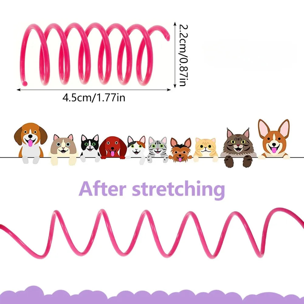 12PCS 12Colors Cat Spring Toys for Indoor Cats