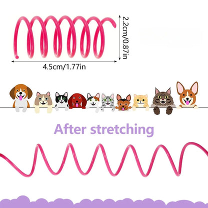 12PCS 12Colors Cat Spring Toys for Indoor Cats