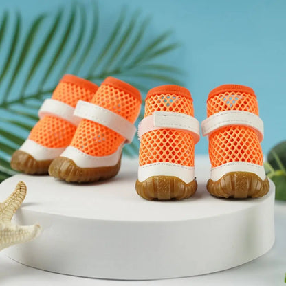 Breathable Dog Summer Net Shoes