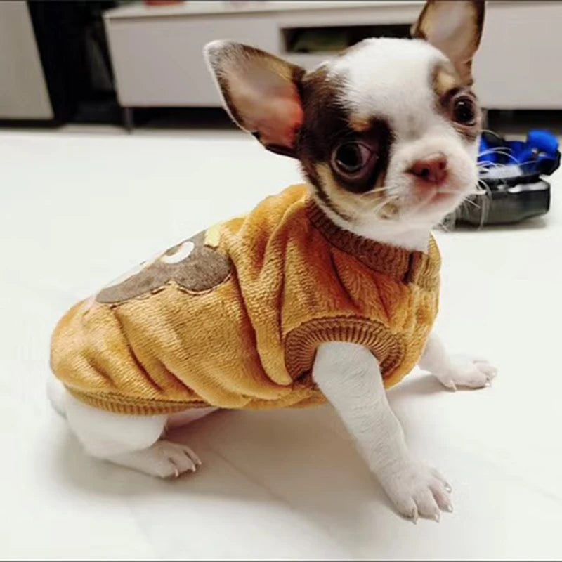 Cute Print Tea Cup Dog Sweater