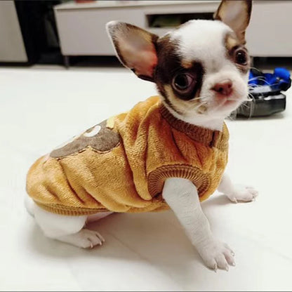 Cute Print Tea Cup Dog Sweater