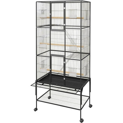 69-Inch XL Rolling Bird Cage