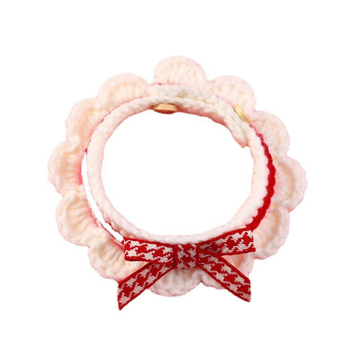 Cute Bow Hand-Knitted  Collar