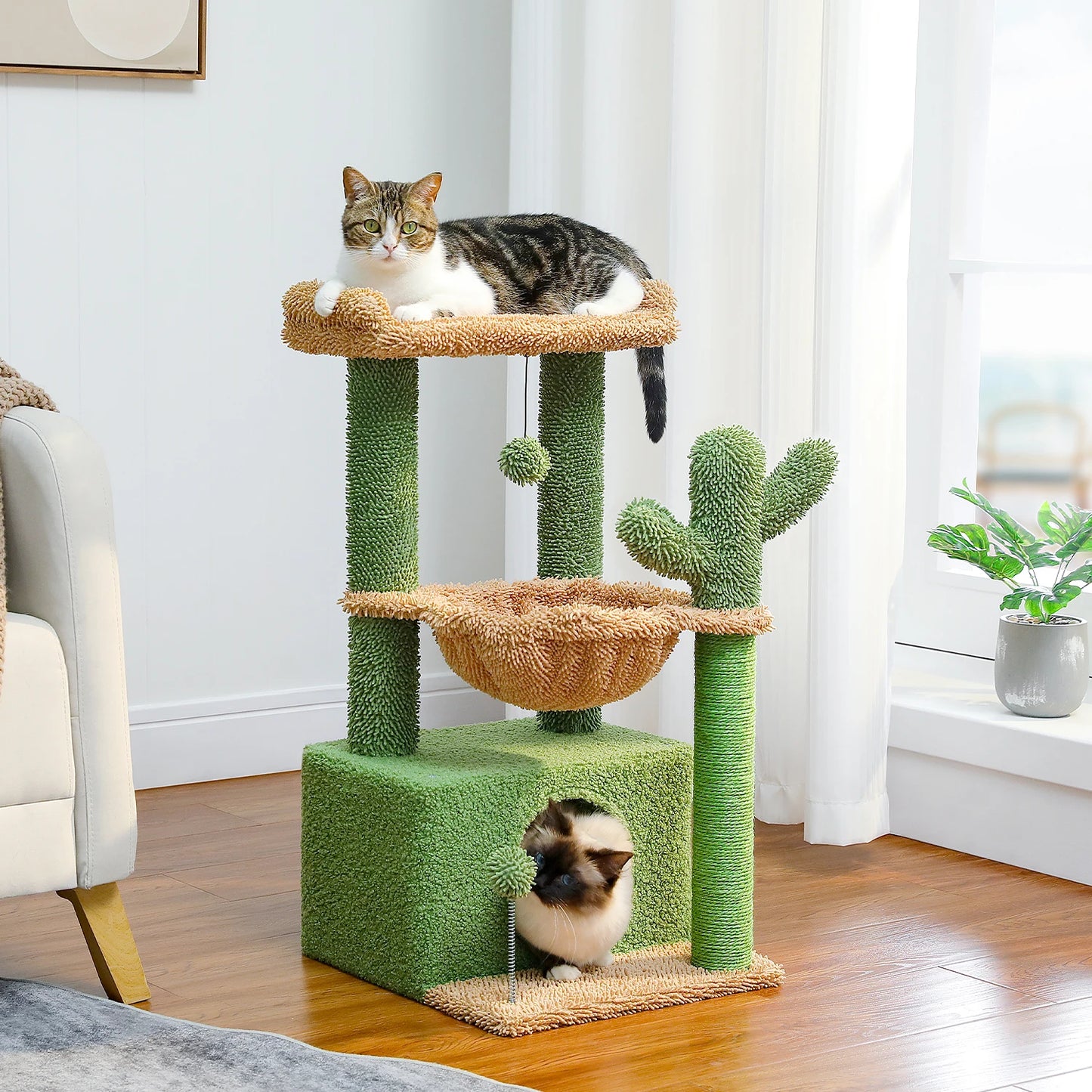 4-in-1 Cactus Tree for Indoor Cats