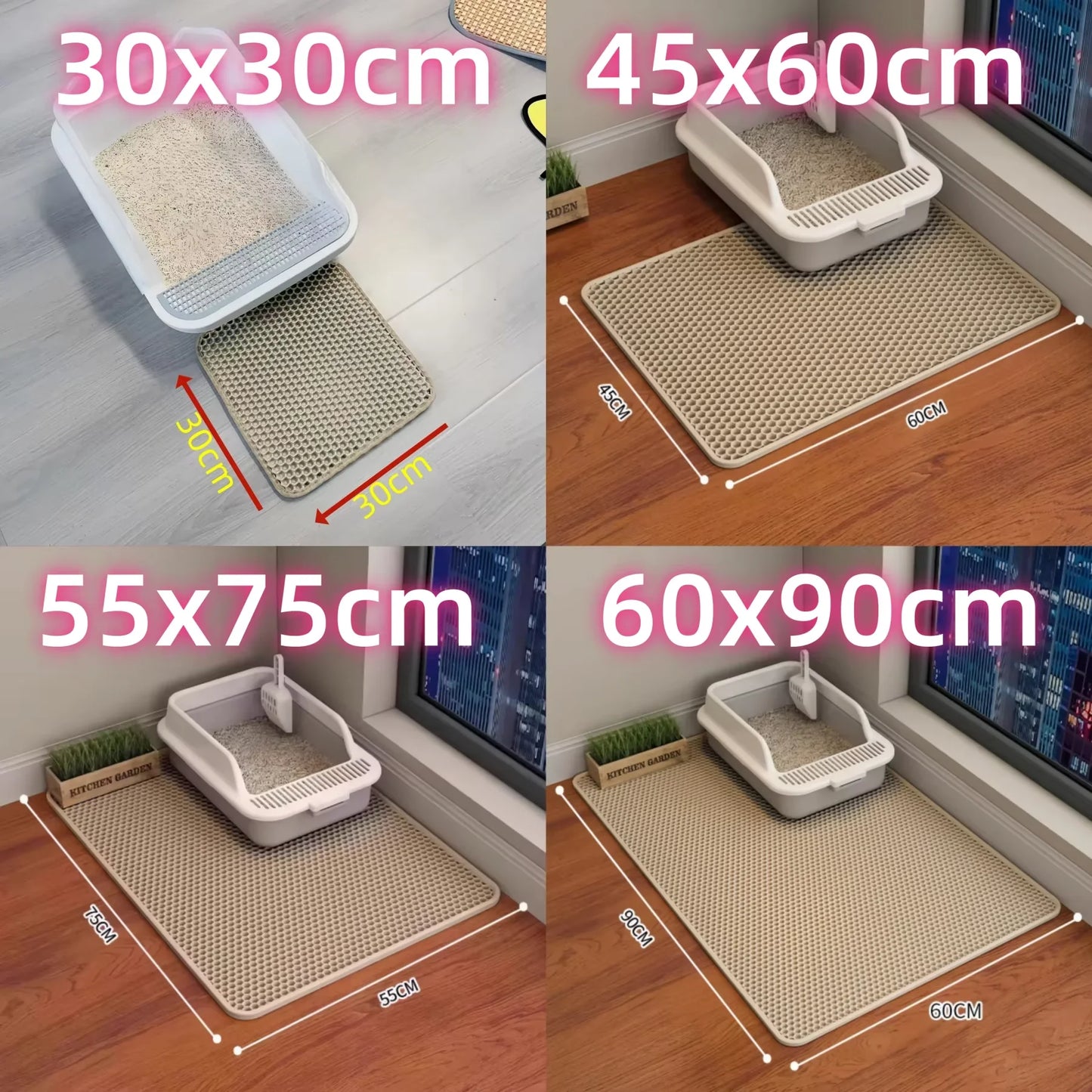 XL Washable Heavy Duty Cat Litter Mat