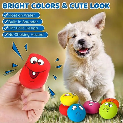 Funny Face Squeaky Latex Soft Dog Toys