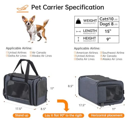 Soft-Sided Pet Carrier, Airline Approved