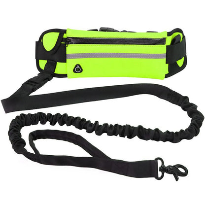 Hands Free Reflective Leash w/Waist Bag