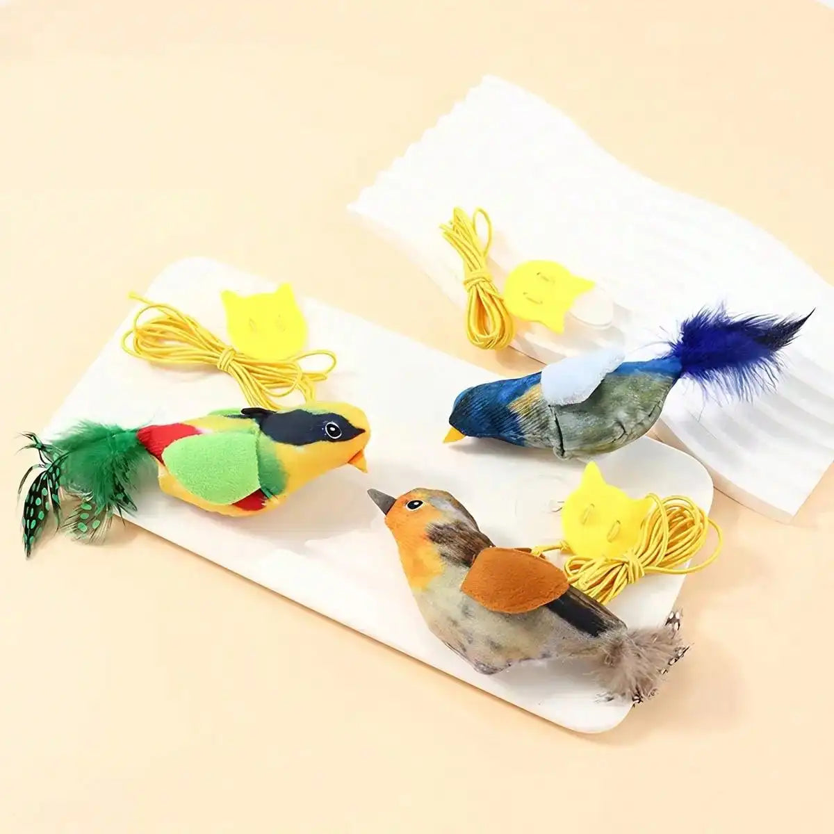 Interactive Cat Toy W/Realistic Bird Sounds