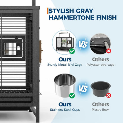 Sturdy Small Portable Iron Travel Cage