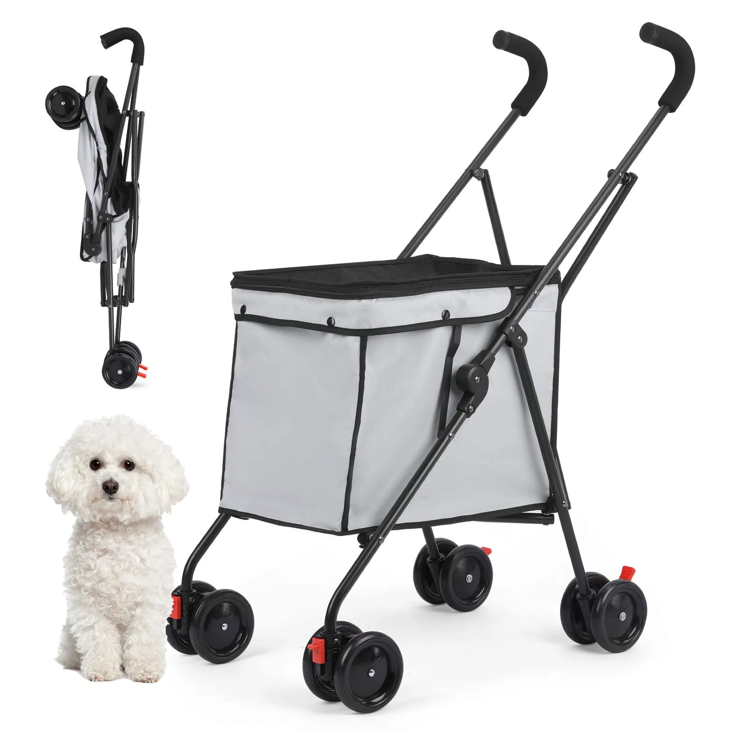 4 Wheels Dog Trolley