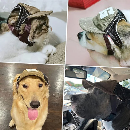Sunscreen Baseball Cap w/Ear Holes