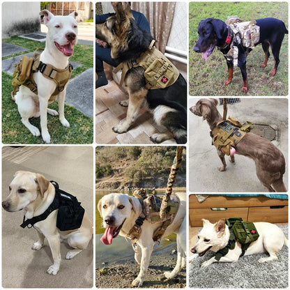 Large Dog Tactical Pouches Set