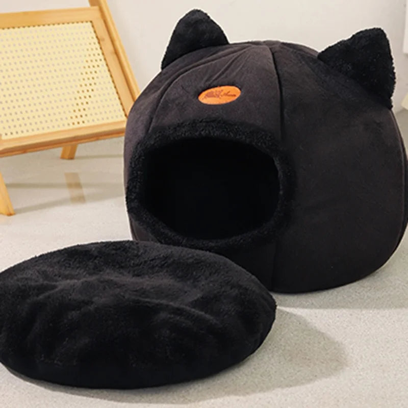 Deep Sleep Comfortable Winter Cat Bed
